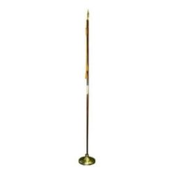 8 foot indoor flag pole mounting set with spear