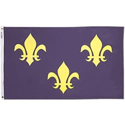 Fleur De Lis Flag 3 x 5 Ft Nylon