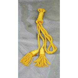 flag tassel and cord - yellow