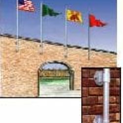 WPVA Patio Vertical Wall Mount Flagpole